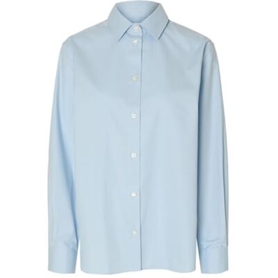 SELECTED FEMME Dam, Slät, Ls Relaxed Shirt Noos, Kashmirblå, 36 SELECTED FEMME Dam, Slät, Ls Relaxed Shirt Noos, Kashmirblå, 36