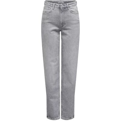 ONLY Onljuicy Hw Mom Rea707 DNM Noos, Medium grå denim, 29W x 30L ONLY Onljuicy Hw Mom Rea707 DNM Noos, Medium grå denim, 29W x 30L