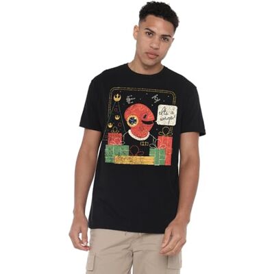 Star Wars unisex retro jul amiral askbar wrap fälla unisex t-shirt, svart t-shirt, Svart, L Star Wars unisex retro jul amiral askbar wrap fälla unisex t-shirt, svart t-shirt, Svart, L