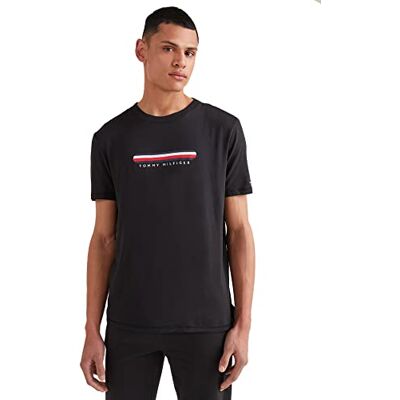 Tommy Hilfiger herr 'SeaCell' logo lounge/PJ t-shirt, svart (svart), M Tommy Hilfiger herr 'SeaCell' logo lounge/PJ t-shirt, svart (svart), M