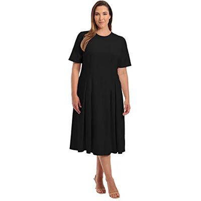 Maggy London Dam Scuba Crepe veckad tuck midja klänning, svart, 48 More, svart, 46/L Maggy London Dam Scuba Crepe veckad tuck midja klänning, svart, 48 More, svart, 46/L