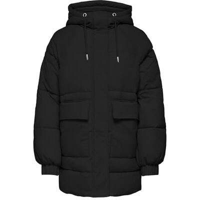 ONLY Dam ONLFIE överdimensionerad puffer rock CC OTW kappa, svart, XS, svart, XS ONLY Dam ONLFIE överdimensionerad puffer rock CC OTW kappa, svart, XS, svart, XS