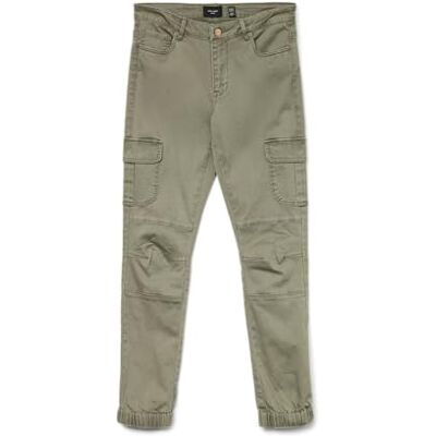 VERO MODA dam Jeans Vmivy Mr Ankle Cargo Jeans Color Noos, Ivy Green, XL / 32L VERO MODA dam Jeans Vmivy Mr Ankle Cargo Jeans Color Noos, Ivy Green, XL / 32L