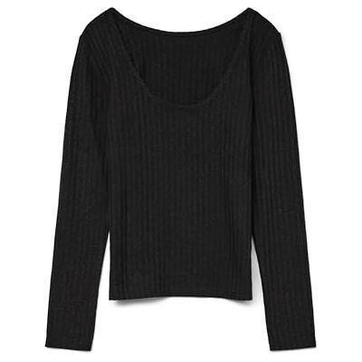 VERO MODA VMBRITT LS 2-vägs TOP GA JRS Boo, svart, S VERO MODA VMBRITT LS 2-vägs TOP GA JRS Boo, svart, S