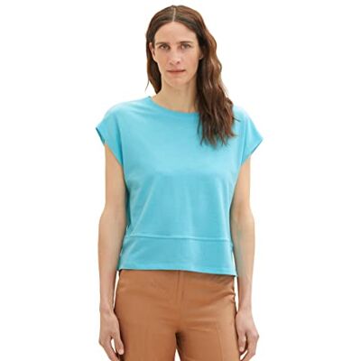 TOM TAILOR Dam, 1036787, t-shirt, 26007-Teal Radiance, XXS, 26007 – Teal Radiance, XXS TOM TAILOR Dam, 1036787, t-shirt, 26007-Teal Radiance, XXS, 26007 – Teal Radiance, XXS
