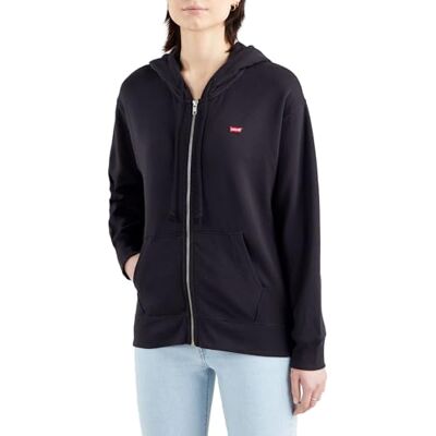 Levi's Standard Zip Sweatshirt Hoodie dam, Caviar, XS Levi's Standard Zip Sweatshirt Hoodie dam, Caviar, XS