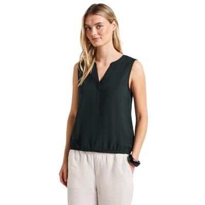 Street One 3411962 blus i enfärgad, Pine Grove Green, 40 kvinnor, Grön grön, 38 Street One 3411962 blus i enfärgad, Pine Grove Green, 40 kvinnor, Grön grön, 38