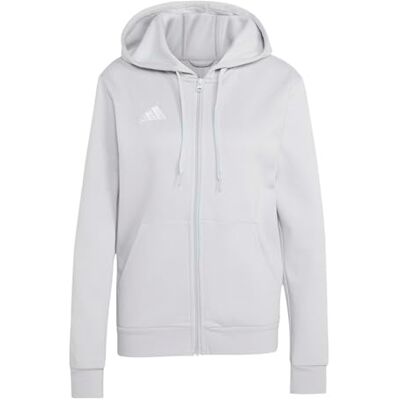 adidas dam Entrada26 Full Zip Hoodie Sweatshirt, team light grey/white, S adidas dam Entrada26 Full Zip Hoodie Sweatshirt, team light grey/white, S