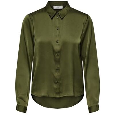 JDY fifi L/S Shirt WVN Noos, Mörk oliv, 38 JDY fifi L/S Shirt WVN Noos, Mörk oliv, 38