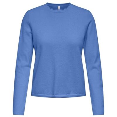 ONLY Onlloyal Ls Oneck tröja KNT Nca, Ultraamarin, XS ONLY Onlloyal Ls Oneck tröja KNT Nca, Ultraamarin, XS