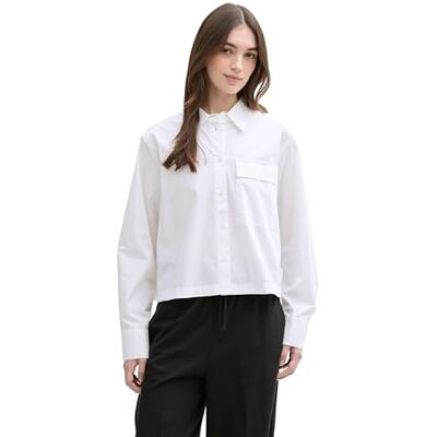 TOM TAILOR Denim damblus, 20000 – vit, XXL TOM TAILOR Denim damblus, 20000 – vit, XXL