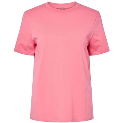 PIECES Pcria Ss Solid Tee Noos Bc, Rosa lemonad, S PIECES Pcria Ss Solid Tee Noos Bc, Rosa lemonad, S