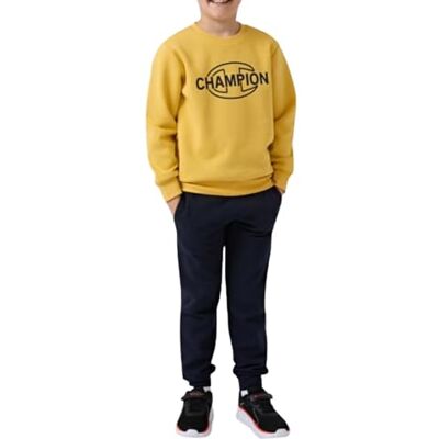Champion Legacy pojkar, Crewneck sweatsuit, XS, gul, gUL, XS Champion Legacy pojkar, Crewneck sweatsuit, XS, gul, gUL, XS