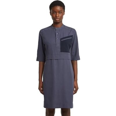 G-STAR Halv Placket Shirt Dress ls wmn, Blå (India Ink D26962-d522-h392), M G-STAR Halv Placket Shirt Dress ls wmn, Blå (India Ink D26962-d522-h392), M