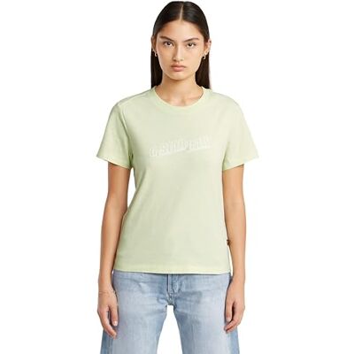 G-STAR Embro-logotyp för kvinnor, R T Wmn, t-shirt, Grön (Bright Pistache D26248-d101-c450), XXS G-STAR Embro-logotyp för kvinnor, R T Wmn, t-shirt, Grön (Bright Pistache D26248-d101-c450), XXS