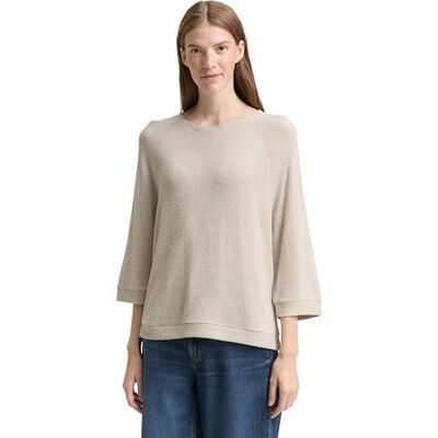 TOM TAILOR 1047767 T-shirt, 38330-mjuk taupe, XS dam, 38330 Söt taupe blandad, XS TOM TAILOR 1047767 T-shirt, 38330-mjuk taupe, XS dam, 38330 Söt taupe blandad, XS