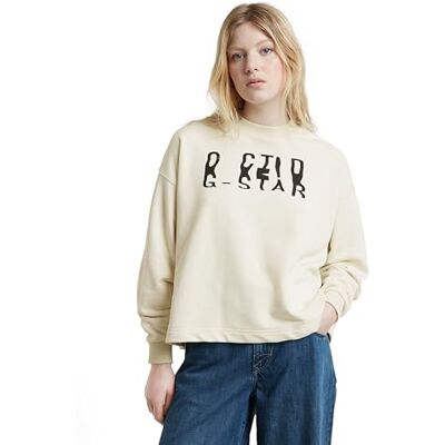 G-STAR RAW Chroma gr lös tröja, Vit (Chalk D25171-d797-127), M G-STAR RAW Chroma gr lös tröja, Vit (Chalk D25171-d797-127), M