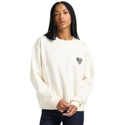 Lee Relaxed Graphic Crew, ecru, M Lee Relaxed Graphic Crew, ecru, M