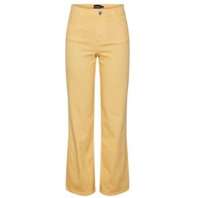 PIECES Dam Pcpeggy Hw Wide Pant Colour Noos Bc jeans, Lin, XS PIECES Dam Pcpeggy Hw Wide Pant Colour Noos Bc jeans, Lin, XS