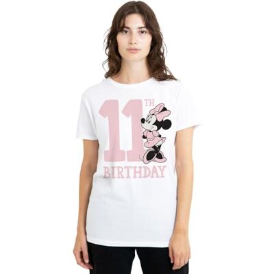 Minnie Mimmi Pigg 11:e födelsedagen skjorta dam t-shirt, vit, X-Large, Vitt, XL Minnie Mimmi Pigg 11:e födelsedagen skjorta dam t-shirt, vit, X-Large, Vitt, XL