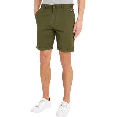 Tommy Jeans herrshorts, Drab olivgrön, 27W Tommy Jeans herrshorts, Drab olivgrön, 27W