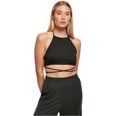 Urban Classics Dam Top Ladies Rib Trapeze cropped topp, magfri, damtopp av ribbmaterial, storlekar XS – 5XL, svart, 5XL Urban Classics Dam Top Ladies Rib Trapeze cropped topp, magfri, damtopp av ribbmaterial, storlekar XS – 5XL, svart, 5XL