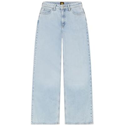 Lee Dam jeans Stella A Line, hög midja bred benpassform, vida ben, Calm Waters, 24W x 31L Lee Dam jeans Stella A Line, hög midja bred benpassform, vida ben, Calm Waters, 24W x 31L