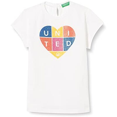 United T-shirt för flickor, Bianco 101, 82 cm United T-shirt för flickor, Bianco 101, 82 cm