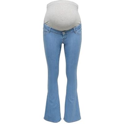 ONLY MATERNITY Endast MATERNITY Olmrain Life Reg Push Up Flared Noos, Mellanblå denim, XXL / 32L ONLY MATERNITY Endast MATERNITY Olmrain Life Reg Push Up Flared Noos, Mellanblå denim, XXL / 32L