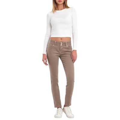 LTB damjeans Molly M – smal passform med medelmidja och dragkedja i krämfärger av bomullsblandning – storlek W34L28, Dust Taffy Wash 55327, 34W x 28L LTB damjeans Molly M – smal passform med medelmidja och dragkedja i krämfärger av bomullsblandning – storlek W34L28, Dust Taffy Wash 55327, 34W x 28L