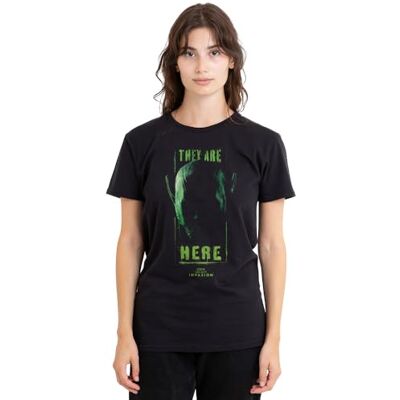Marvel Hemlig invasion De är här damer t-shirt, svart, liten, Svart, S Marvel Hemlig invasion De är här damer t-shirt, svart, liten, Svart, S