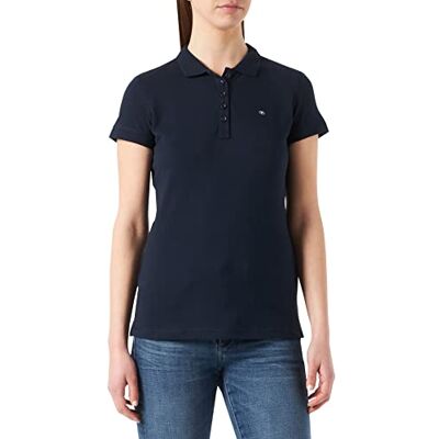 TOM TAILOR Damer Basic Piqué pikétröja 1032094, 10668 Sky Captain Blue, XS TOM TAILOR Damer Basic Piqué pikétröja 1032094, 10668 Sky Captain Blue, XS