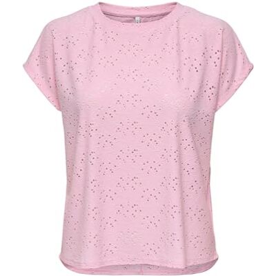 ONLY Onlsmilla S/S Top JRS Noos, roseate spoonbill, S ONLY Onlsmilla S/S Top JRS Noos, roseate spoonbill, S