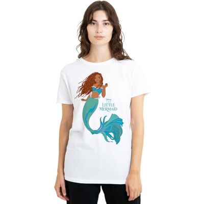 The Little Mermaid Den lilla sjöjungfrun klassisk Ariel dam t-shirt, vit, XX-Large, Vitt, XXL The Little Mermaid Den lilla sjöjungfrun klassisk Ariel dam t-shirt, vit, XX-Large, Vitt, XXL