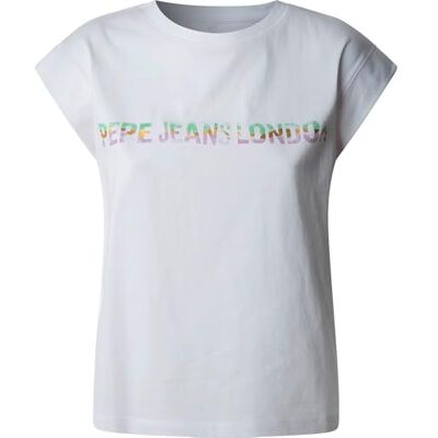 Pepe Jeans dam Aurore T-shirt, Vit (vit), L Pepe Jeans dam Aurore T-shirt, Vit (vit), L