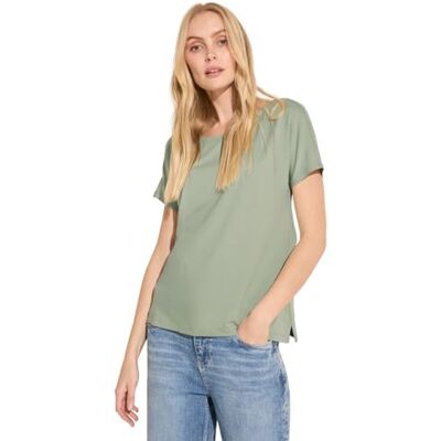 Street One Jersey T-shirt, Mjuk moss grön, 40 Street One Jersey T-shirt, Mjuk moss grön, 40