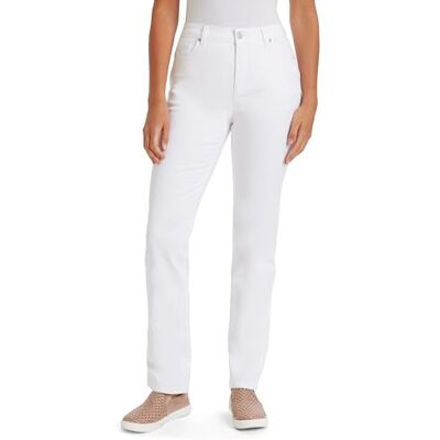 Gloria Vanderbilt Amanda Klassiska, hög midja, avsmalnande jeans, Vintage vit, 38 kort Gloria Vanderbilt Amanda Klassiska, hög midja, avsmalnande jeans, Vintage vit, 38 kort