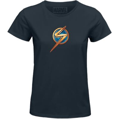 Marvel "The Logo" WOMAVLSTS014 T-shirt dam, marinblå, storlek XXL, Marin, XXL Marvel "The Logo" WOMAVLSTS014 T-shirt dam, marinblå, storlek XXL, Marin, XXL
