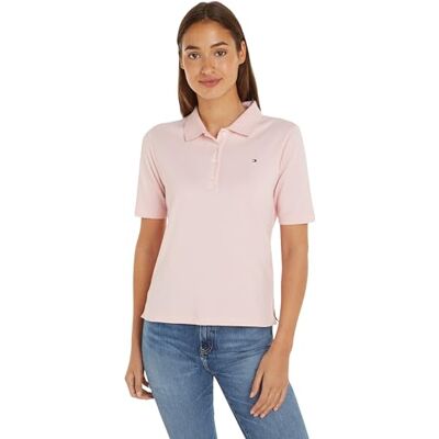 Tommy Hilfiger dam S/S pikétröjor, Delikat rosa, XS Tommy Hilfiger dam S/S pikétröjor, Delikat rosa, XS