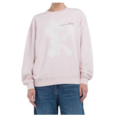 Replay dam oversize sweatshirt, 565 pulverrosa, S Replay dam oversize sweatshirt, 565 pulverrosa, S