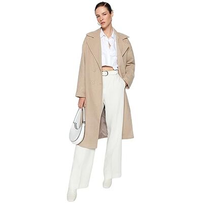 Trendyol Kappa – grå – maxi, Greige, 34 Trendyol Kappa – grå – maxi, Greige, 34