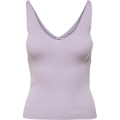 JDY Dam nanna S/L Top KNT Noos axelband/cami skjorta, Pastell-lila, XS JDY Dam nanna S/L Top KNT Noos axelband/cami skjorta, Pastell-lila, XS
