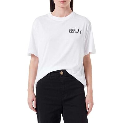 Replay dam tshirt, 001 vit, XS Replay dam tshirt, 001 vit, XS
