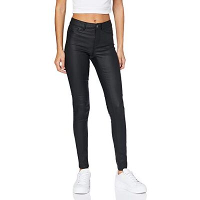 PIECES Dam skinny fit jeans PCSHAPE-UP MW, svart, M PIECES Dam skinny fit jeans PCSHAPE-UP MW, svart, M