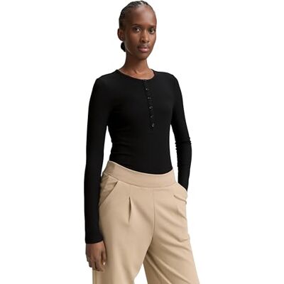 TOM TAILOR Denim dam långärmad T-shirt, 14482 – djup svart, XXL TOM TAILOR Denim dam långärmad T-shirt, 14482 – djup svart, XXL