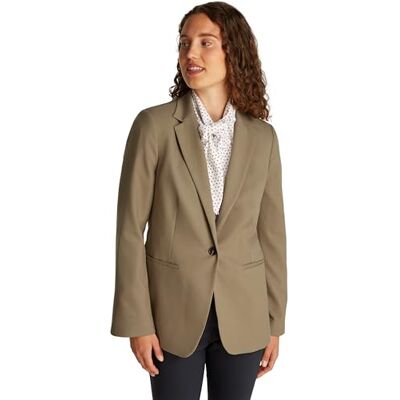 Tommy Hilfiger kvinnors CORE REGULAR SB BLAZER WW0WW39977, brun, 42, Brun (Tundra brun), 68 SE Tommy Hilfiger kvinnors CORE REGULAR SB BLAZER WW0WW39977, brun, 42, Brun (Tundra brun), 68 SE