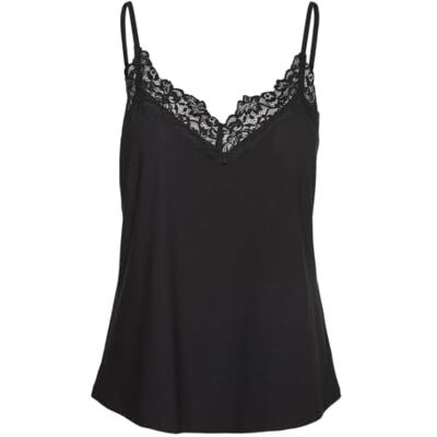 VERO MODA VMMILLA Singlet GA VO Petite NOOS, svart, M VERO MODA VMMILLA Singlet GA VO Petite NOOS, svart, M