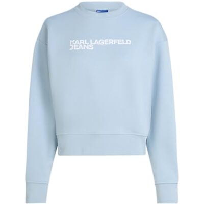 KARL LAGERFELD JEANS , Dam, Essential Logo Sweat, Regular Fit, Blå, L KARL LAGERFELD JEANS , Dam, Essential Logo Sweat, Regular Fit, Blå, L