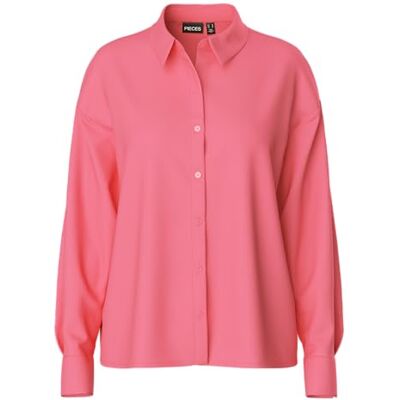 PIECES PCFRANAN LS Shirt NOOS BC, Rosa lemonad, S PIECES PCFRANAN LS Shirt NOOS BC, Rosa lemonad, S
