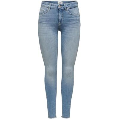 ONLY Dam ONLBLUSH MID SK AK RW DNM REA1467 NOOS jeansbyxor, ljusblå denim, XXsW/32L, Ljusblå denim, 32/XXS/L ONLY Dam ONLBLUSH MID SK AK RW DNM REA1467 NOOS jeansbyxor, ljusblå denim, XXsW/32L, Ljusblå denim, 32/XXS/L